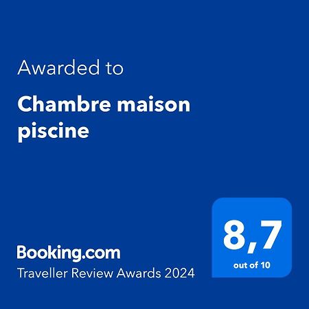 Chambre maison piscine Carlus Extérieur photo