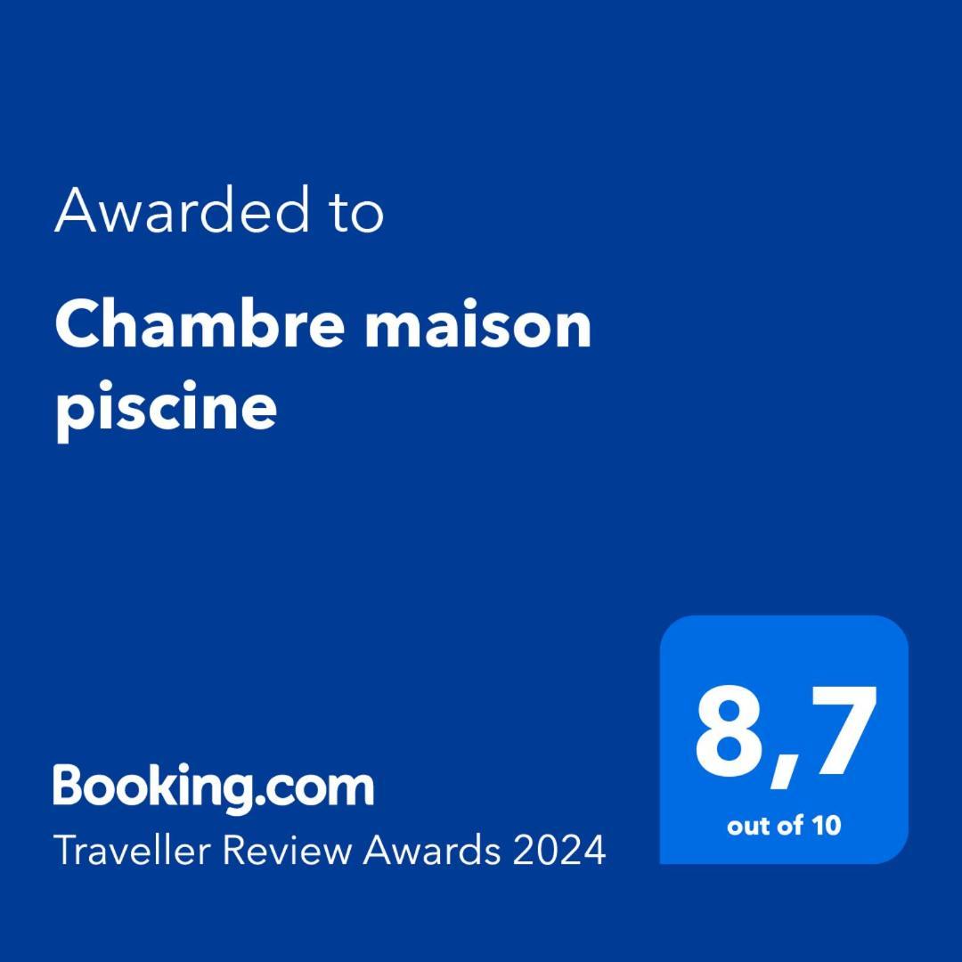Chambre maison piscine Carlus Extérieur photo